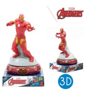 3D LED světlo Avengers - Iron Man 25cm