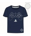 Kinder-Baumwoll-T-Shirt Playstation Blau 116-152 cm