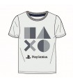 Graues Playstation-Baumwoll-T-Shirt für Kinder, 116–152 cm