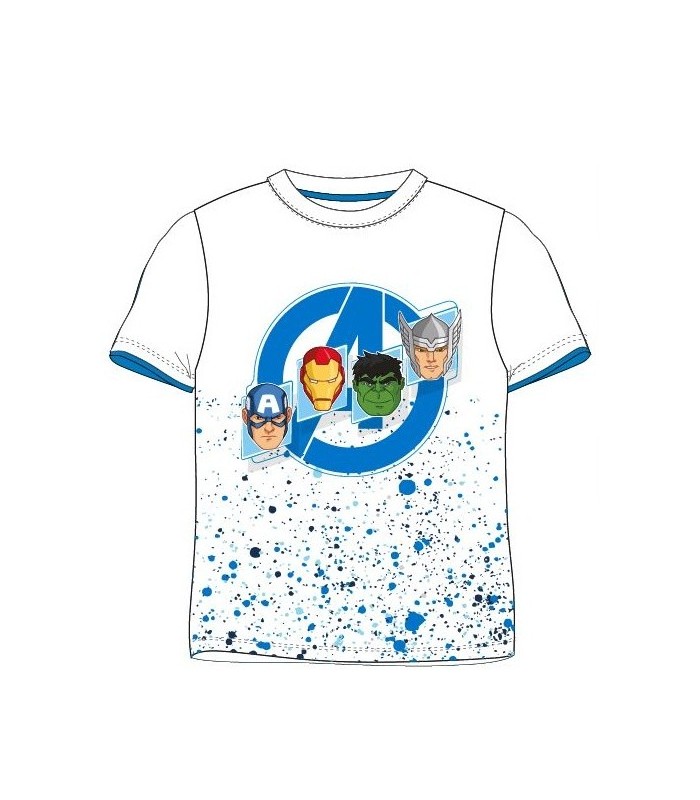 Kinder-T-Shirt Avengers Weiß 104-134 cm