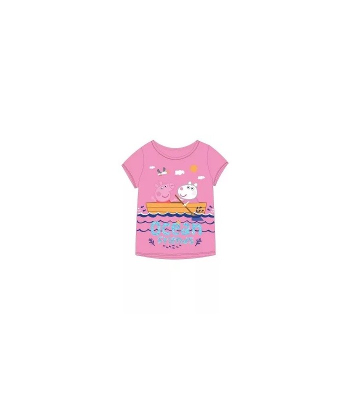 Mädchen T-Shirt Peppa Pig Rosa 92-116