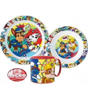 PAW PATROL KUNSTSTOFF-GESCHIRR-SET MIT BECHER