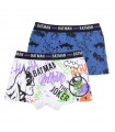 Chlapčenské boxerky Batman set bielej/modrej 2ks