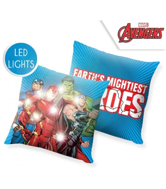 LED svítící polštářek Marvel Avengers 40x40 cm