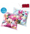 LED svítící polštářek Minnie Mouse 40x40 cm