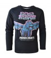 Kinder-Baumwoll-T-Shirt Minecraft Ender Dragon 116 cm