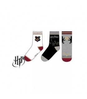 Harry Potter Kindersocken 3 Stück 27/30 cm