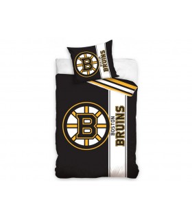 Bavlněné hokejové povlečení Boston Bruins Belt 140x200 + 70x90 cm