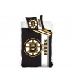 Bavlněné hokejové povlečení Boston Bruins Belt 140x200 + 70x90 cm