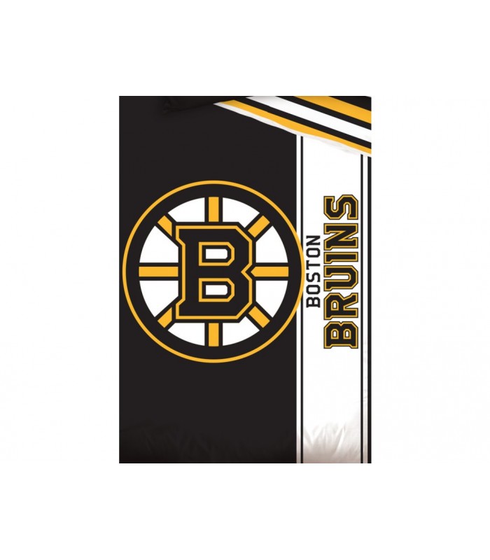 Bavlnené hokejové obliečky Boston Bruins Belt 140x200 + 70x90 cm