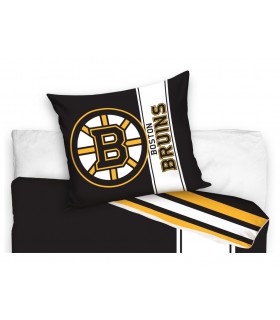 Bavlnené hokejové obliečky Boston Bruins Belt 140x200 + 70x90 cm