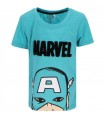 Kinder-T-Shirt Captain America Blau 128-164 cm