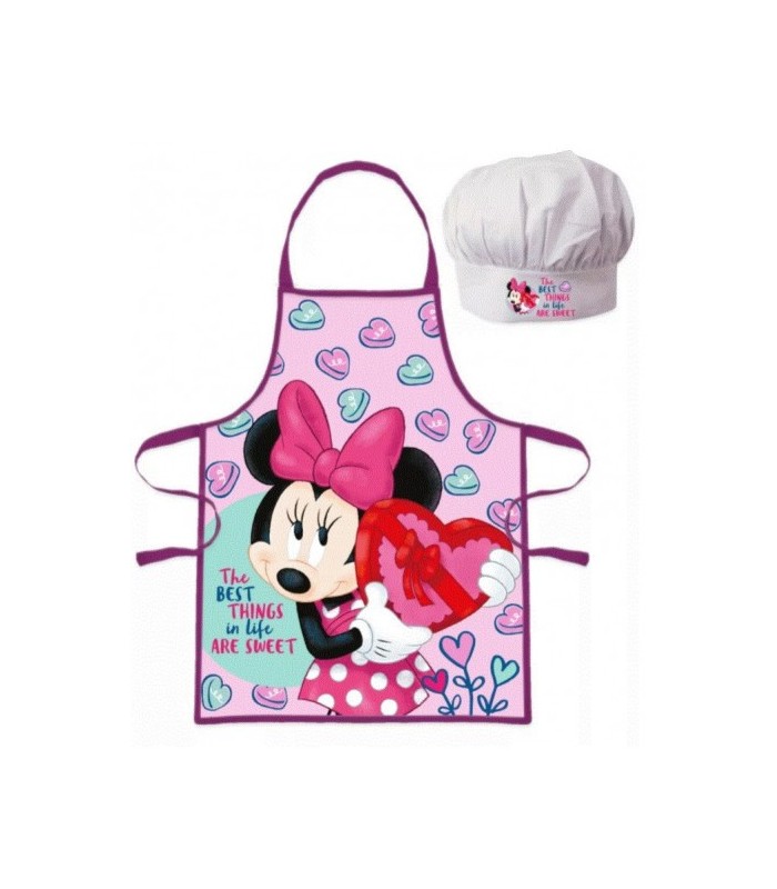 Růžový dívčí kuchařský set Minnie