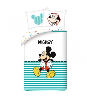 Baumwollbettwäsche Mickey Hello 004 140x200 + 70x90 cm