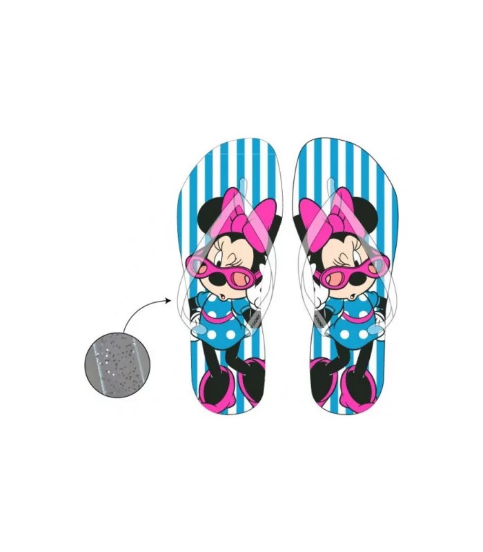 Mädchen Flip Flops Minnie Mouse hellblau 26-33