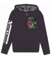 Kinder-Sweatshirt mit Reißverschluss Minecraft 116-152 cm