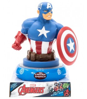 3D LED lampička Avengers - Kapitán Amerika 25cm