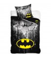 Baumwollbettwäsche Batman Steel Logo 140x200 + 70x90 cm