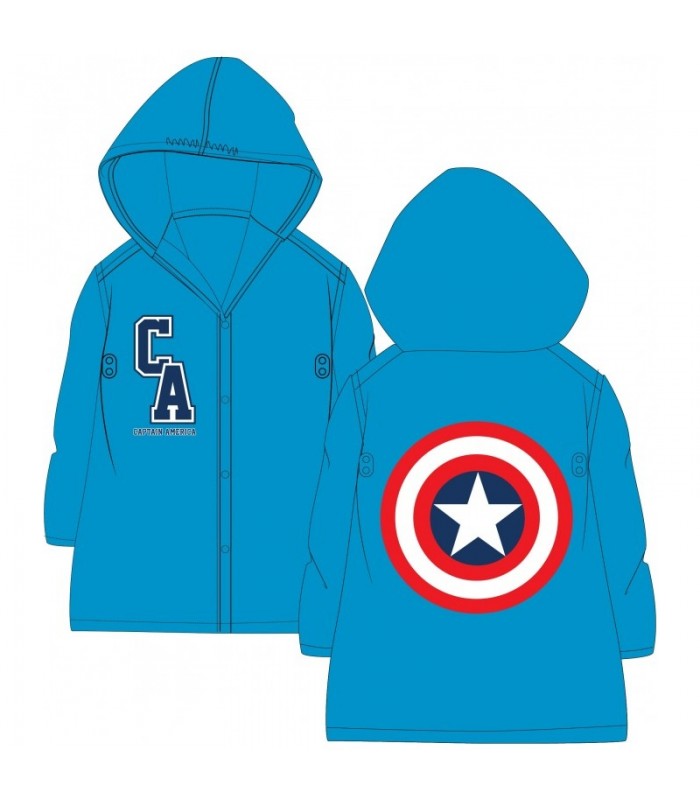 Kinderregenmantel Avengers Captain America 98-128 cm