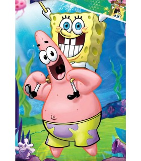 Dětské povlečení Sponge Bob a Patrik 140x200 + 70x90 cm