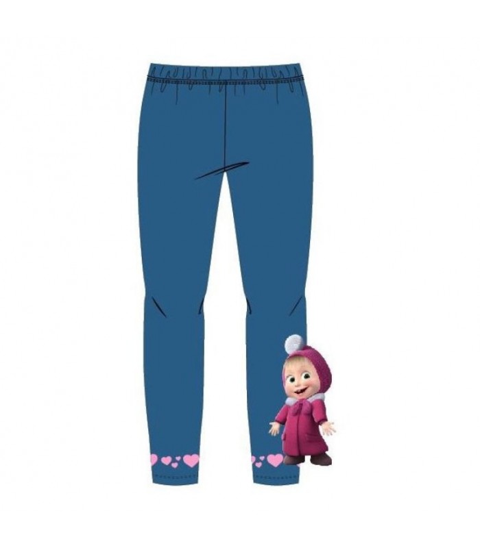 Kinderleggings Mascha und der Bär blau 98-128 cm