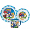 Kunststoffgeschirrset Hedgehog Sonic mit Tasse