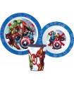 Marvel Avengers Plastikgeschirrset mit Tasse