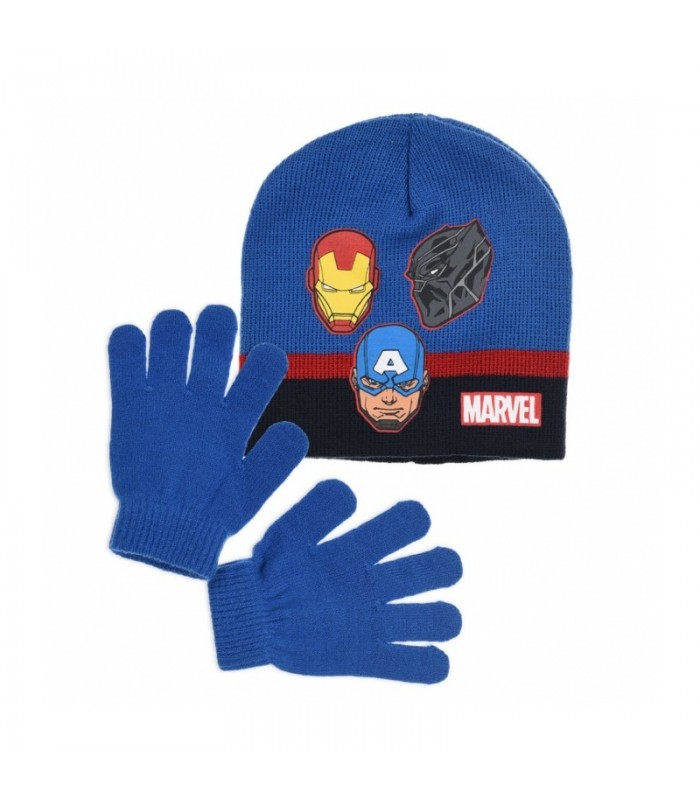 Dětská zimní čepice + rukavice Avengers 52-54