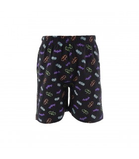 Kinderschlafanzug Batman mit Shorts lila 98-128 cm