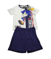 Blauer Kinderschlafanzug Sonic 98-128 cm