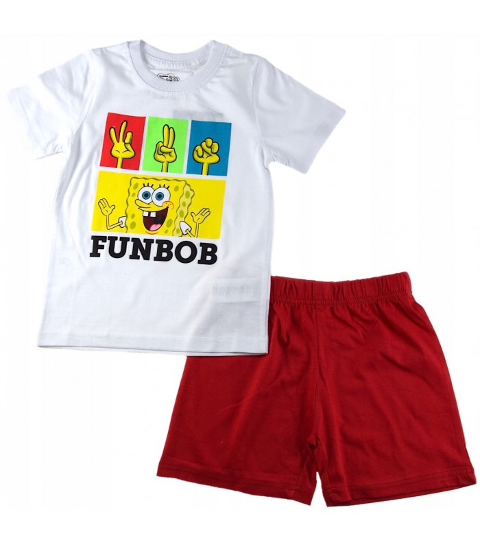 Kinderschlafanzug SpongeBob rot 104-134