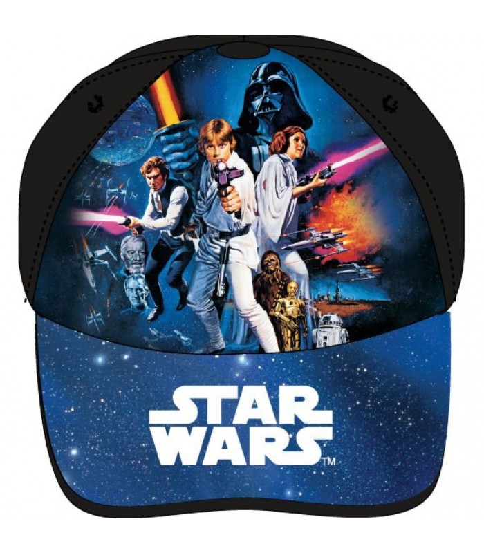 Kindermütze Star Wars schwarz