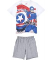 Jungen Schlafanzug Captain America weiß 4A/10A