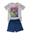 Kinderpyjama Avengers graues T-Shirt 98-128 cm