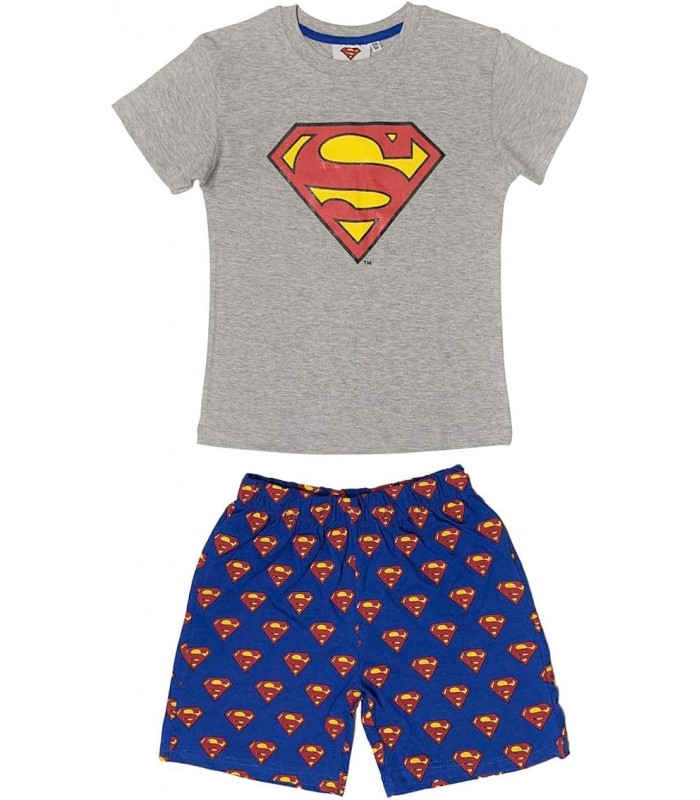 Jungen Schlafanzug Superman grau 116-146 cm