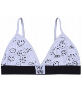 Mädchen-BH Smiley grau 140-152 cm