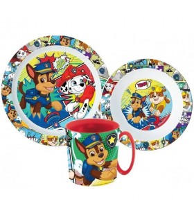 PAW PATROL KUNSTSTOFF-GESCHIRR-SET MIT BECHER