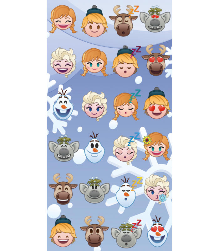 Baumwollhandtuch | Handtuch Ice Kingdom Emoji 70x140