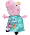 Plüsch Peppa Pig Pepina mit einem türkisfarbenen Einhorn 20/30 cm