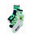 Kindersocken Minecraft 3 Paar 31-34 cm