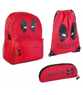 SET Rucksack, Tasche und Federmäppchen Deadpool Marvel