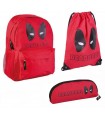 SET batoh, vak a penál Deadpool Marvel