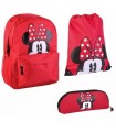 Minnie Mouse Rucksack, Tasche und Federmäppchen SET