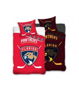 Baumwoll-Hockey-Bettlaken der Florida Panthers, 140 x 200 + 70 x 90 cm