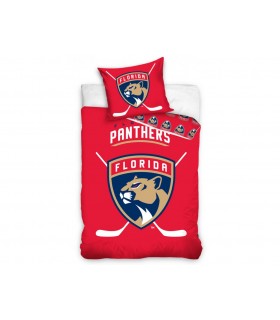 Baumwoll-Hockey-Bettlaken der Florida Panthers, 140 x 200 + 70 x 90 cm