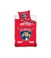 Baumwoll-Hockey-Bettlaken der Florida Panthers, 140 x 200 + 70 x 90 cm