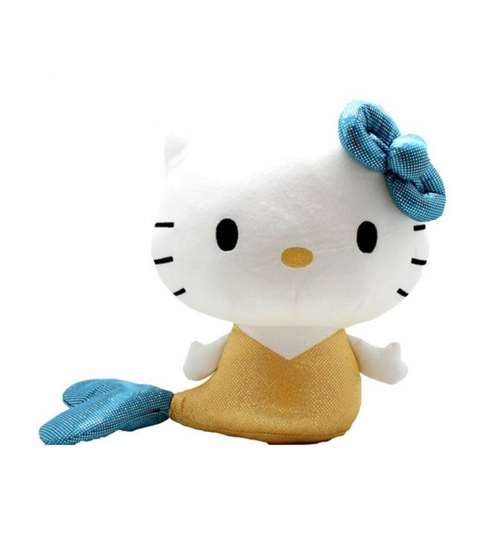 Plüsch Hello Kitty Meerjungfrau gold 20 cm