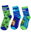 Kindersocken Minecraft 3 Paar 27-38 cm