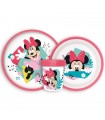 copy of KUNSTSTOFF-GESCHIRR-SET Minnie Maus Schmetterlinge MIT BECHER rutschfest