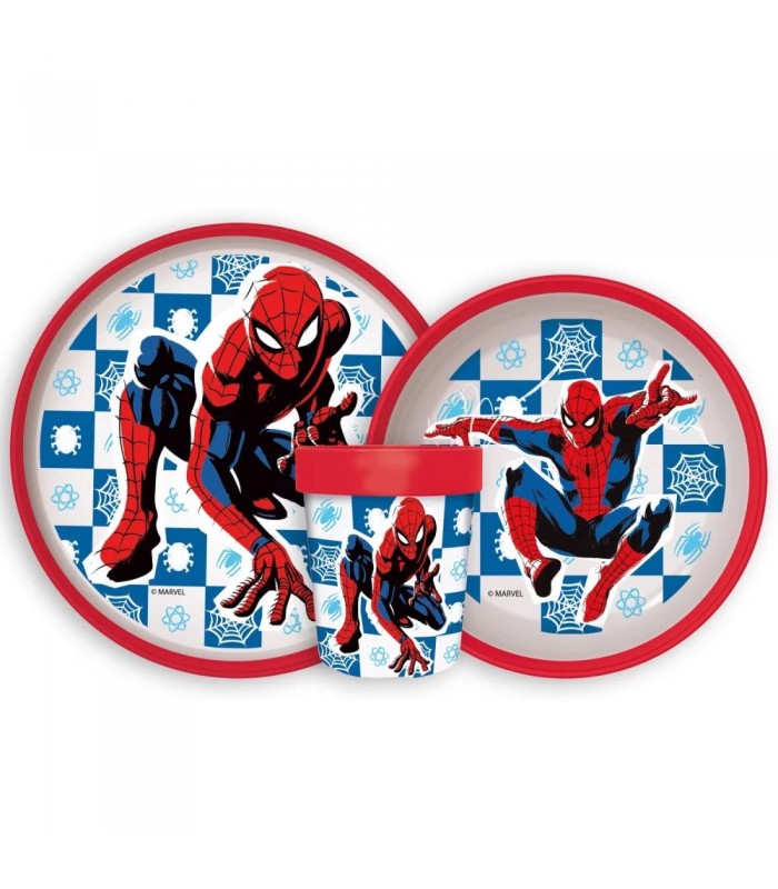 copy of Marvel Spiderman Geschirrset aus Kunststoff mit Tasse